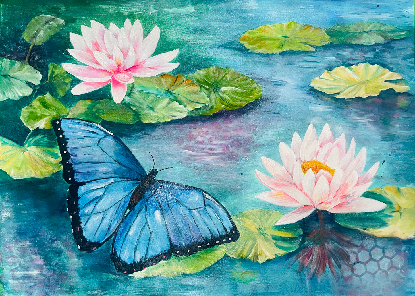 Above the Lily Pads - original